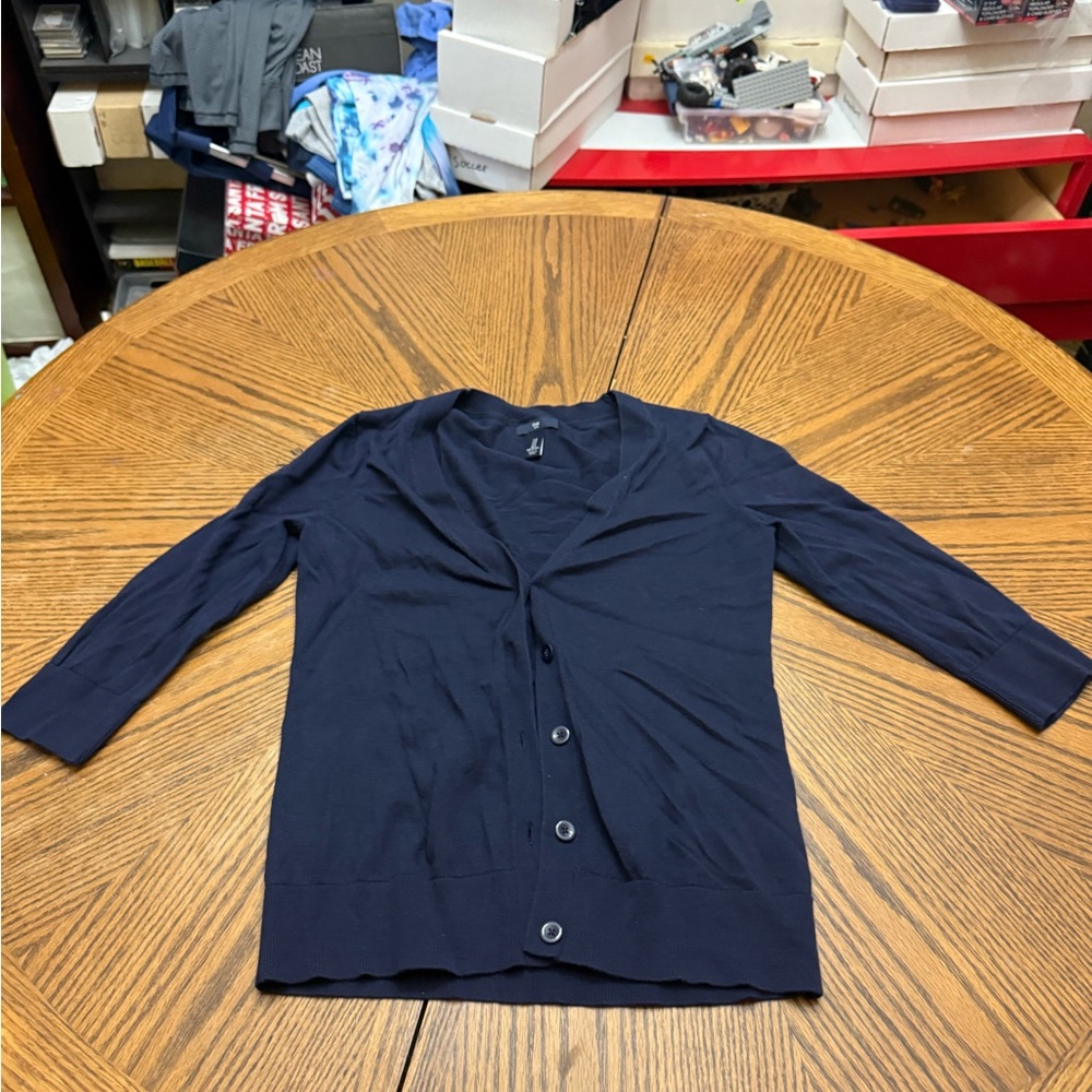 GAP Dark Blue Knit  Cardigan Sweater